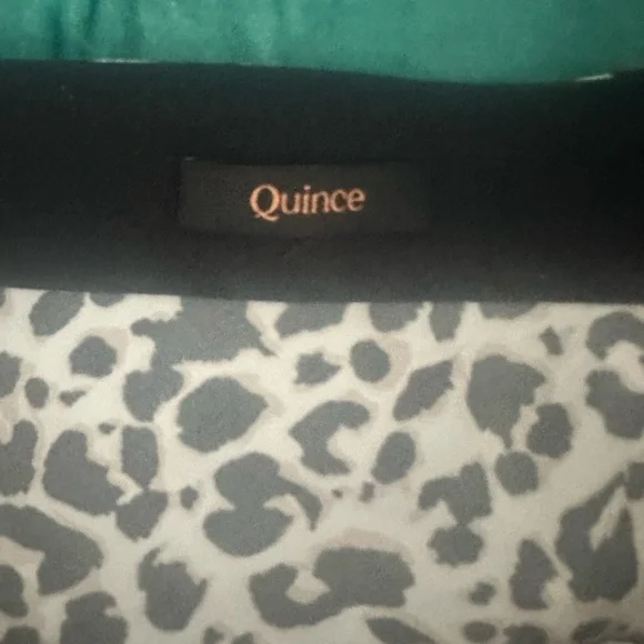 Quince Washable Silk Leopard Print Mini Skirt XL Animal Print - Picture 4 of 4